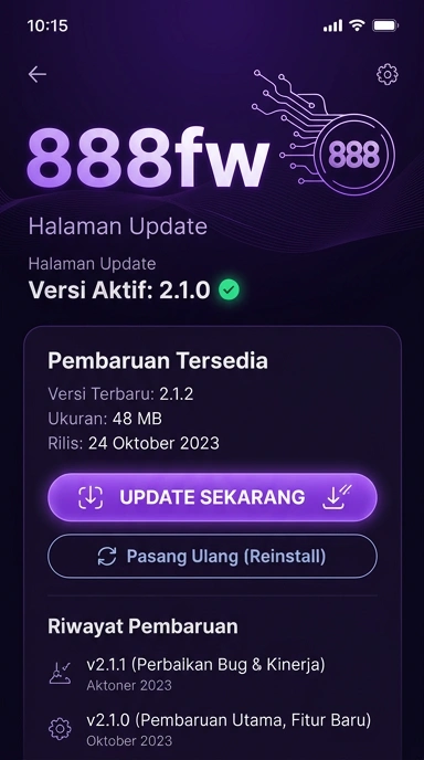Riwayat Versi 888fw Untuk Pengguna Android