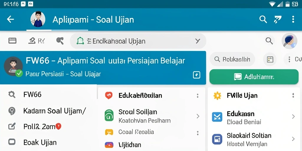 Antarmuka aplikasi FW66 yang intuitif dan ramah pengguna.