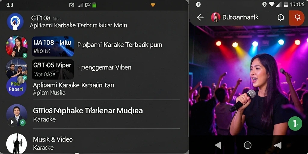 Antarmuka GT108 yang menarik dan fungsional untuk Karaoke.