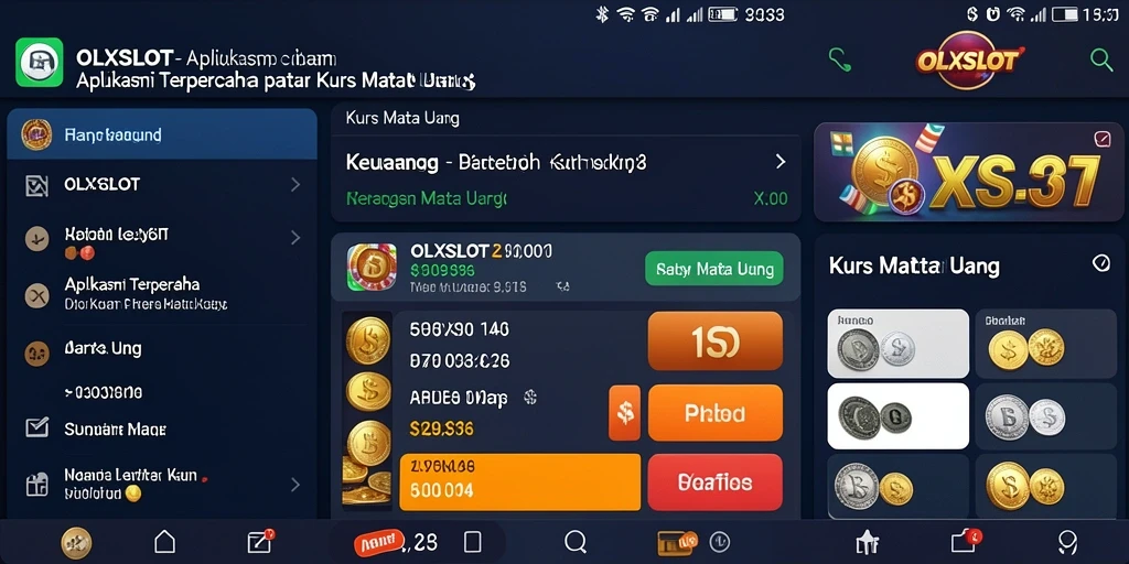 Tampilan antarmuka OLXSLOT yang sederhana dan informatif untuk Kurs Mata Uang.